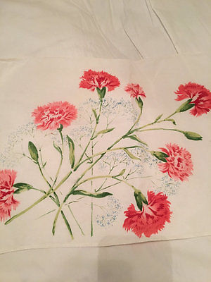 Shabby Chic Vintage Pink Floral Linen Placemats