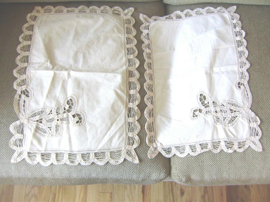 2 Lace Placemats New