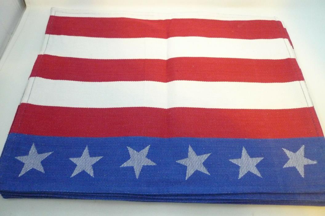 July 4th Flag Lot 6 Table Placemats 14
