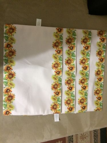 4 Home Collection fabric PLACEMATS yellow Sunflower