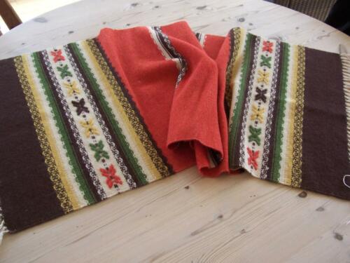 PRE OWNED EXCELLENT WOVEN NORWEGIAN RUNNER FROM NORWAY Scandinavia natural color