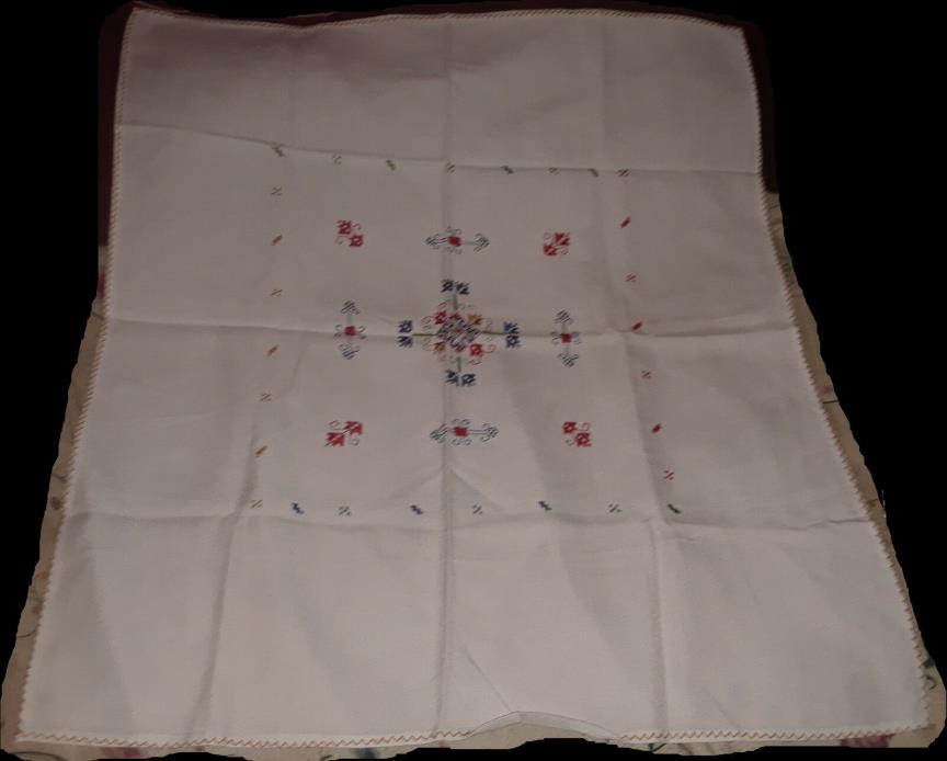 Vintage Collectible Hand Sewn Table Cloth 32