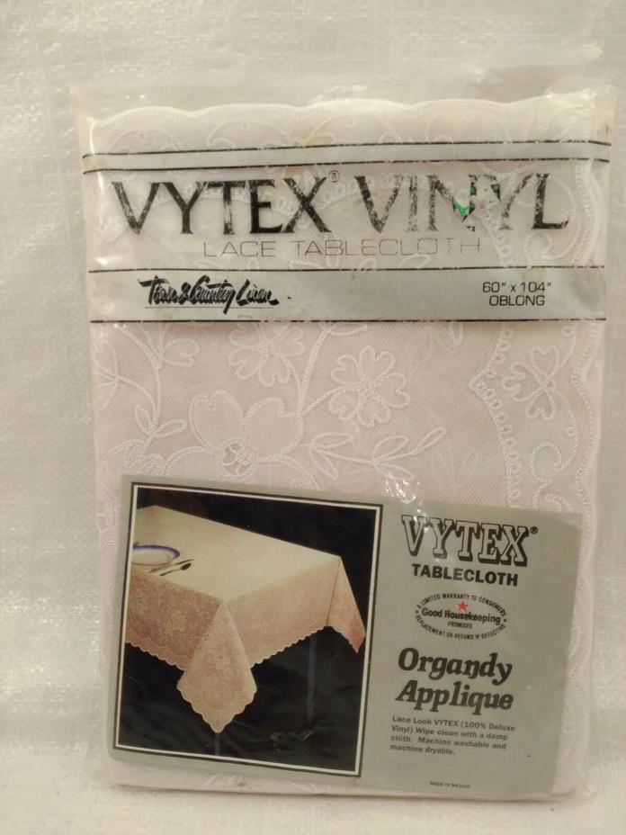 Vintage Vinyl Vytex Tablecloth 60