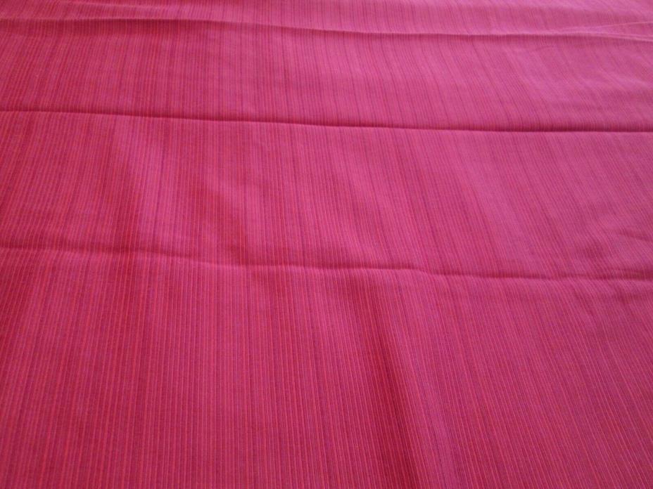 Vintage Cloth TableCloth  Woven Stripes Narrow Red 58