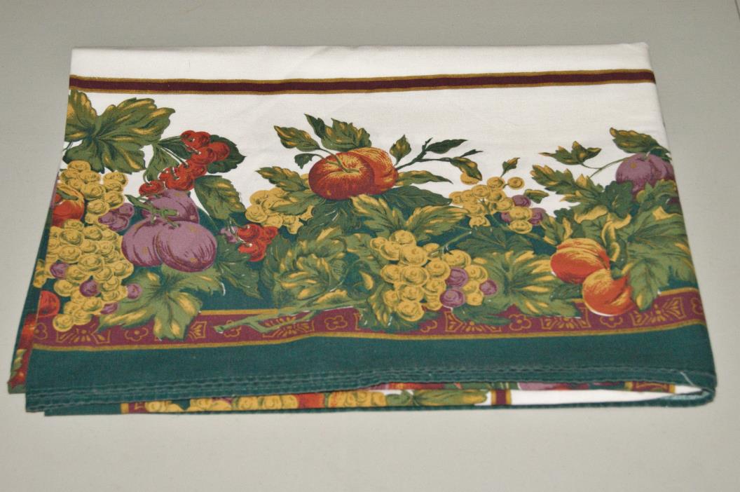 Beautiful Print Printed Oblong Tablecloth -  Autumn Fruit Design - 501/2