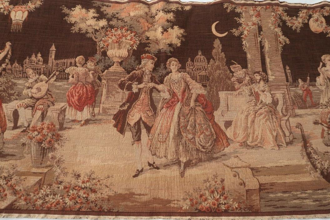 Victorian Tapestry Table Runner Wall Belgium 54