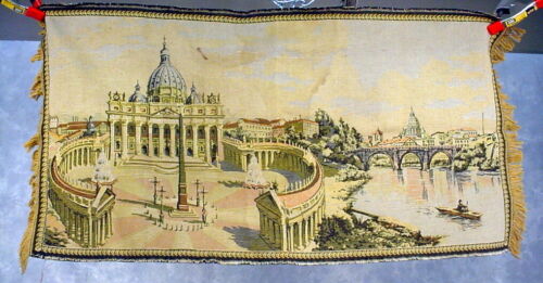 Woven Wall Hanging Tapestry Made in Italy 37 x 49