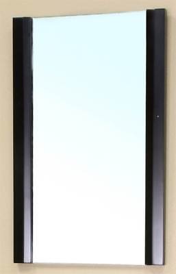 19.17 in. Solid Wood Frame Mirror in Black [ID 1934091]
