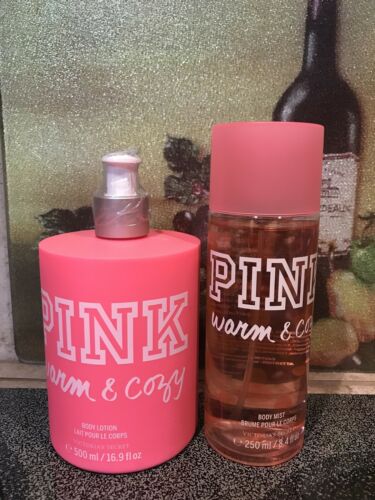 Victoria's Secret Pink Warm And Cozy Mist/lotion Full Size