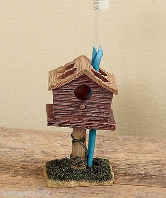 Linda Spivey Country Lodge Rustic Outhouse Whimsical Bath Toothbrush Holder