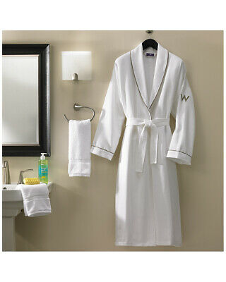W Hotels Textured Cotton Robe, Os