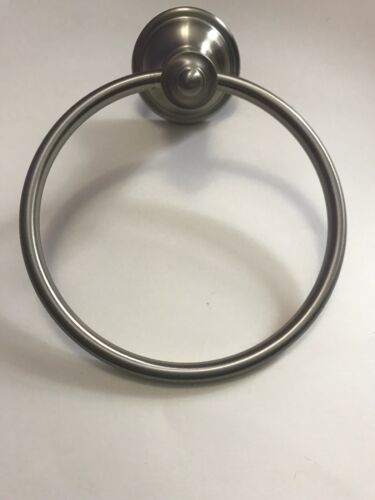 Baldwin Solid Brass Premium Towel Ring Napoli Style (3404-150) Silver Color