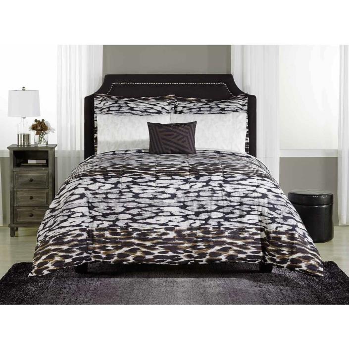 Mainstays 8-Piece King Zaria Bed-in-a-Bag Bedding Set