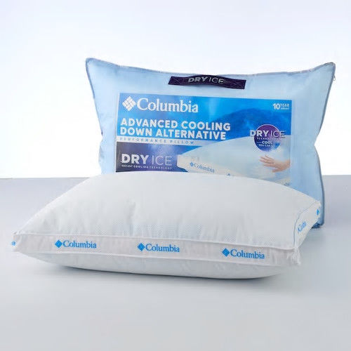 NEW Columbia Dry Ice Cooling Down-Alternative Pillow standard/queen size $89.99