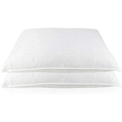 Set Bed Pillows Of 2, Luxury Goose Feather And Down Pillows (Queen)