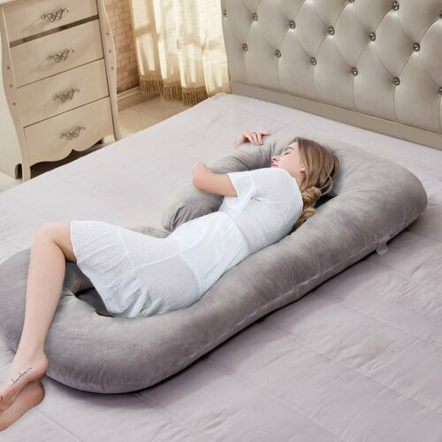 C Shape Total Body Pillow Pregnancy Maternity Comfort Support Cushion Sleep