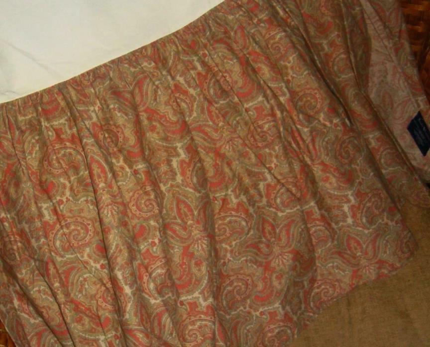 Ralph Lauren Jesse Paisley Twin Ruffled Bedskirt Coordinates W Maura Jessie