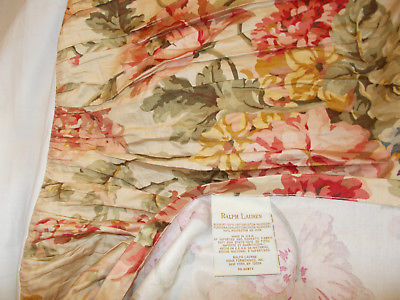 Rare Ralph Lauren Sussex Gardens Sateen King Bed Skirt Mix w Julianne 16