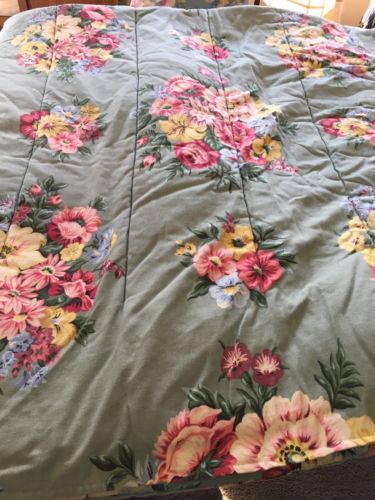 Ralph Lauren Green Floral F/Q Comforter Set