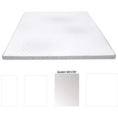 2-Inch Gel Memory Foam Mattress Topper Featuring Removable And Washable Soft