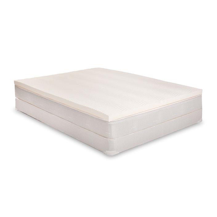 100% Latex Mattress Topper - No Fillers - Reversible with 2 Firmnesses, Cal KING
