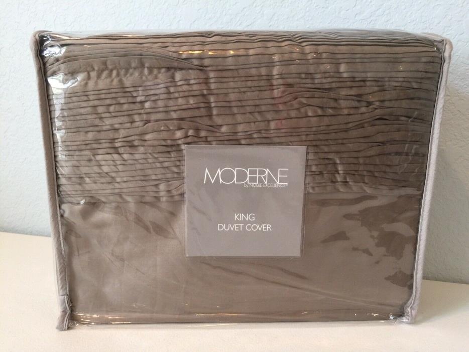King Duvet Cover Moderne by Noble Excellence Serendipity Chestnut Brown