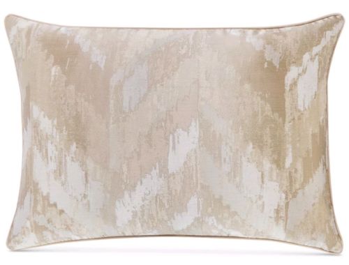Hotel Collection Distressed Chevron Gold King Sham ~ MSRP $135