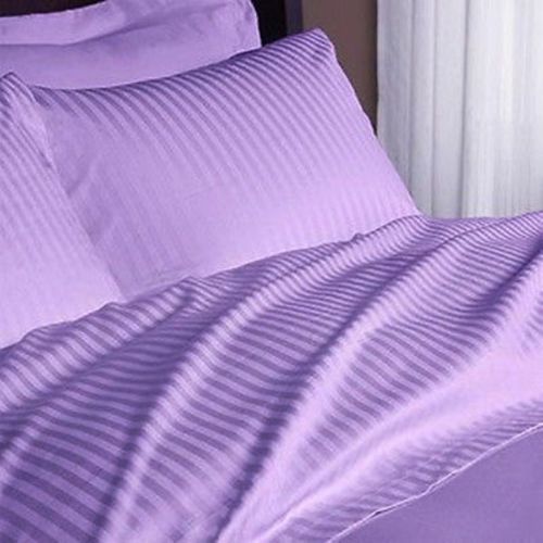 Egyptian Cotton 1000 Thread Count Deep Pocket Bedding Item All Size Lilac Stripe
