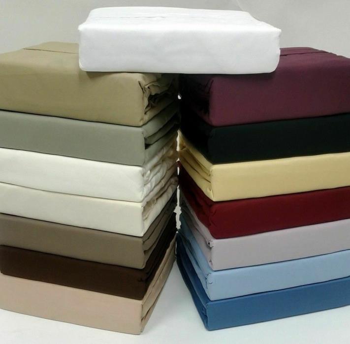 Attached Waterbed Sheet Set Egyptian Cotton 1000 Thread Count All Size Color