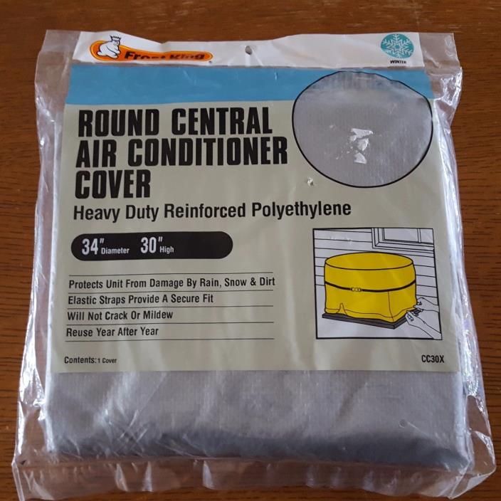 Frost King CC30XH 34x30 Round Central Air Conditioner Cover Tarp Protector 9 MIL