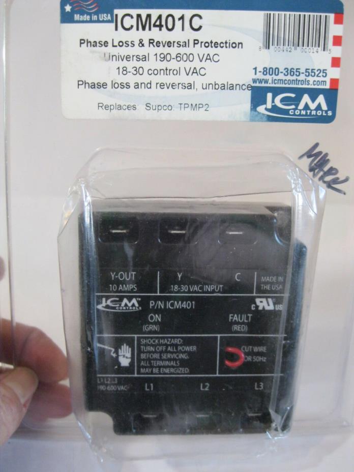 New ICM401C USA Phase Loss & Reversal Protection ICM Controls