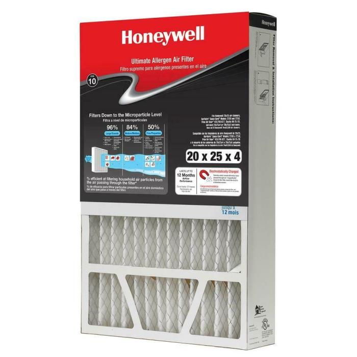 3 Pack Honeywell 20 x 25 x 4 Electrostatic Air Cleaner Filter