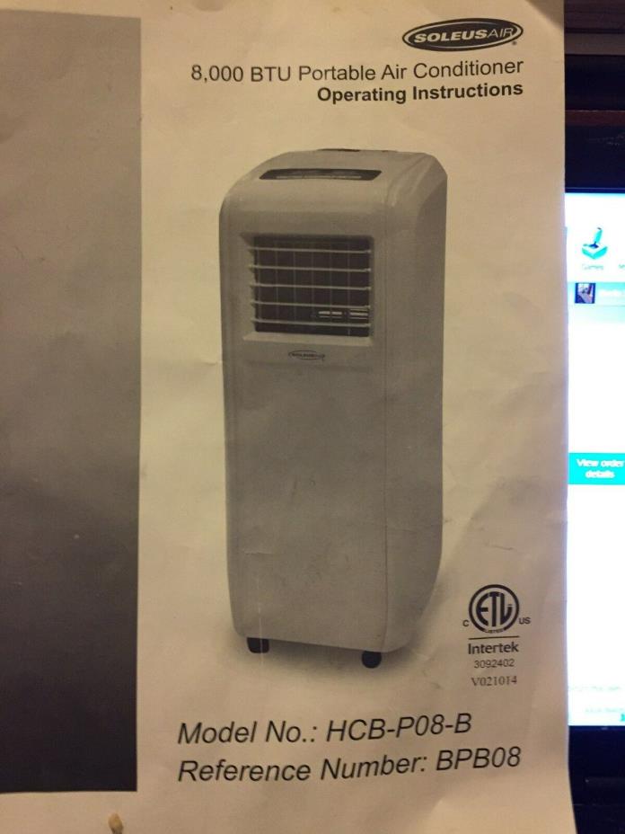 Soleus Air 8,000-BTU Evaporative Portable Air Conditioner, Dehumidifier and Fan