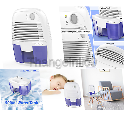 Hysure Portable Mini Dehumidifier Air Purifier 1200 Cubic Feet Electric Safe ...
