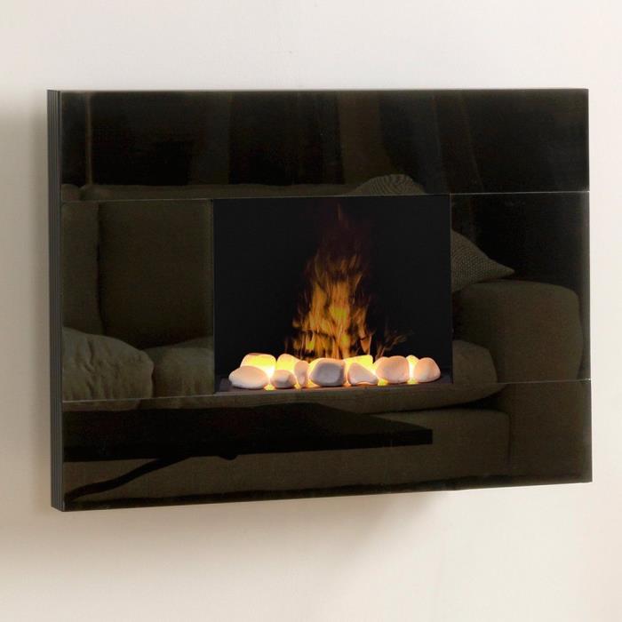 Dimplex Tate OPTI-MYST Modern Wall Mount Electric Fireplace w/ Fan and Remote!