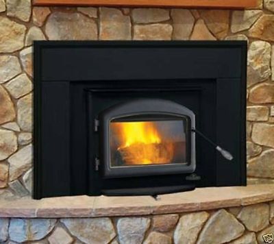 Napoleon Oakdale 1101 Wood Burning Fireplace Insert Complete w/ Door + Flashing