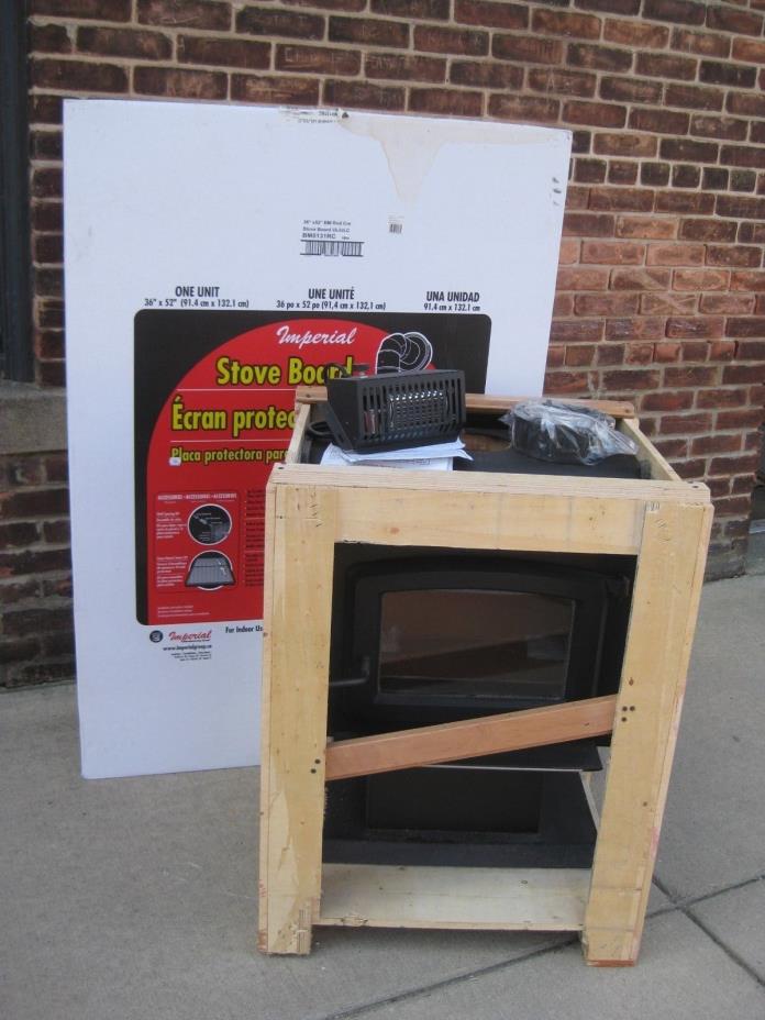 US Stove Pedestal Wood Plate Heater w/blower & stove board *NEVER USED* APS1100B