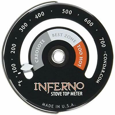 Inferno Thermometers & Timers Stove Top Meter (3-30) Thermometer Measures On Top
