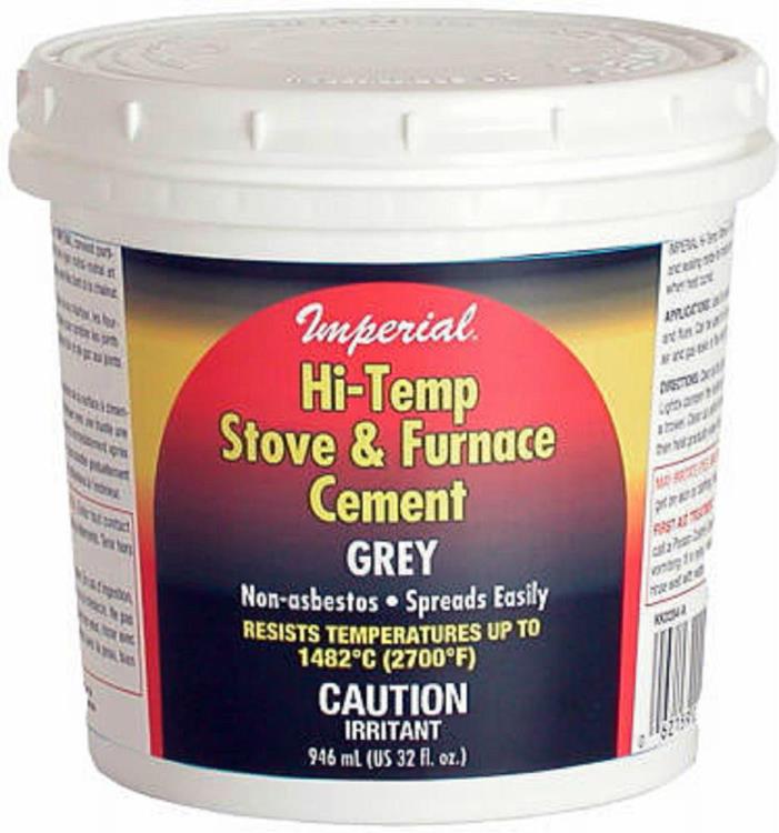 Imperial 32oz Grey Hi-Temperature Silicate Stove & Furnace Cement KK0284-A