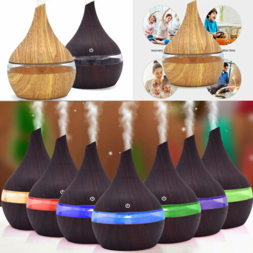 300ml Ultrasonic Humidifier USB Essential oil Diffuser with LED Light Aroma Air