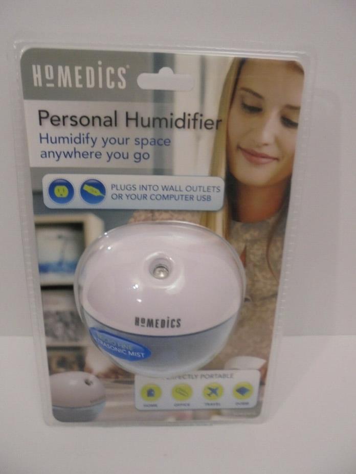 Homedics Micro Fine Ultrasonic Mist Personal Humidifier ~ HUM-MC10 ~ New