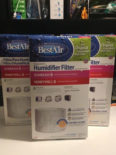 3x LOT Bestair H75 Replacement Humidifier Filters Holmes Sunbeam Filter - NEW
