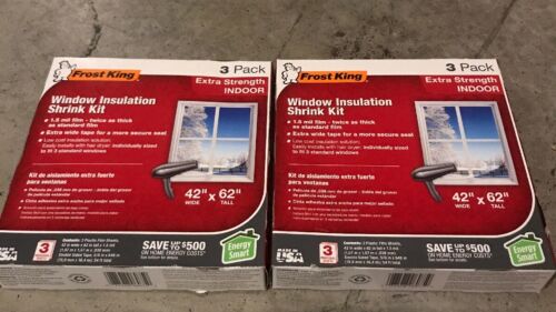 (2) Frost King Indoor Extra Strength Window Insulation Kit 42