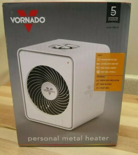 New Vornado Personal Portable Metal Heater w/ 2 Heat Settings & Auto-Off Timer