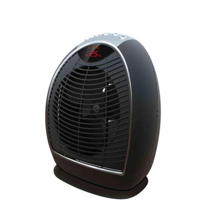 Personal Space Heater Oscillating Room Heater Work Home Digital Fan 4 Season