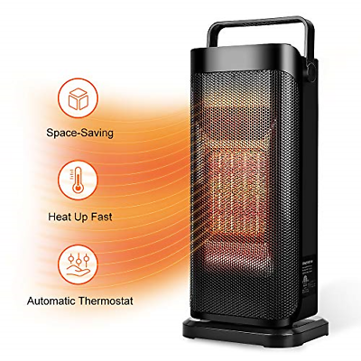 Air Choice Oscillating Ceramic Space Heater, Instant Warm Office Home, Heat Up