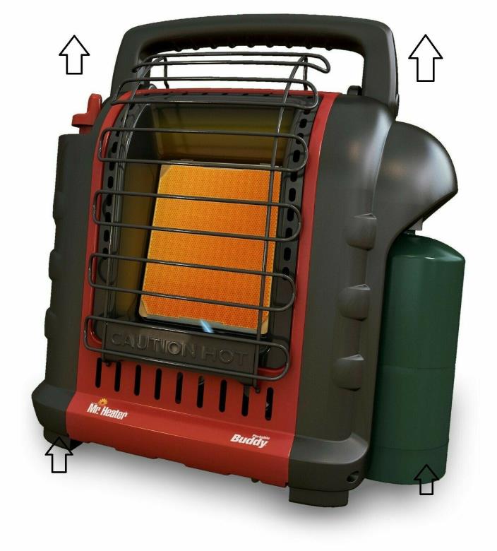 Mr. Heater F232000 MH9BX Buddy 4,000-9,000-BTU Indoor-Safe Portable Propane