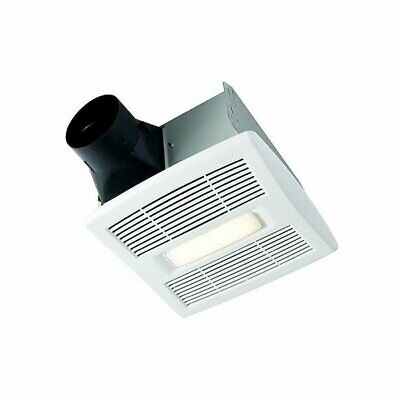 Nutone Broan AE80BL InVent Series Single Speed Fan with LED Light 80 CFM, 1. ...