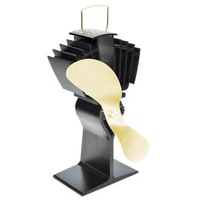 Caframo 812AMBBX 175-CFM Black with Gold Blade Heat Powered Airmax Stove Fan