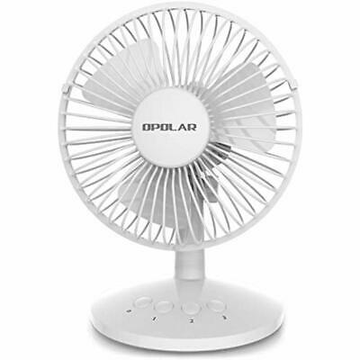 First Oscillating Mini Fan, AA Battery (not Included) Operated USB Powered, 3
